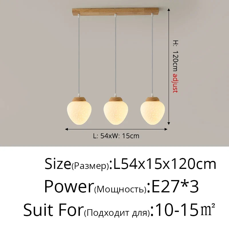 lustre bois simple art créatif pour enfants style français moderne
