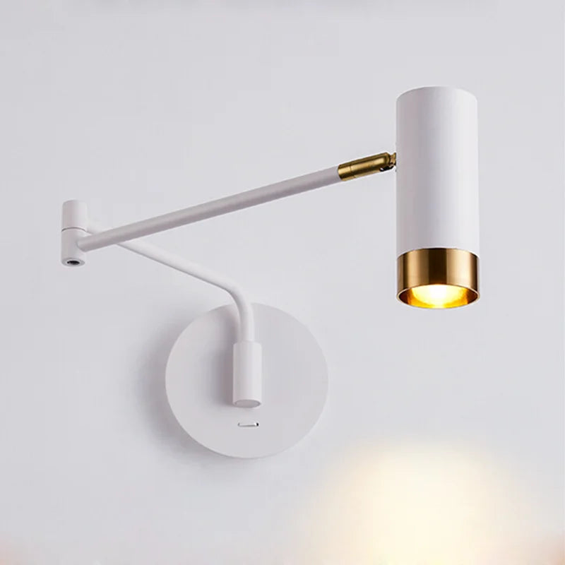 applique murale pliante led avec interrupteur bras long