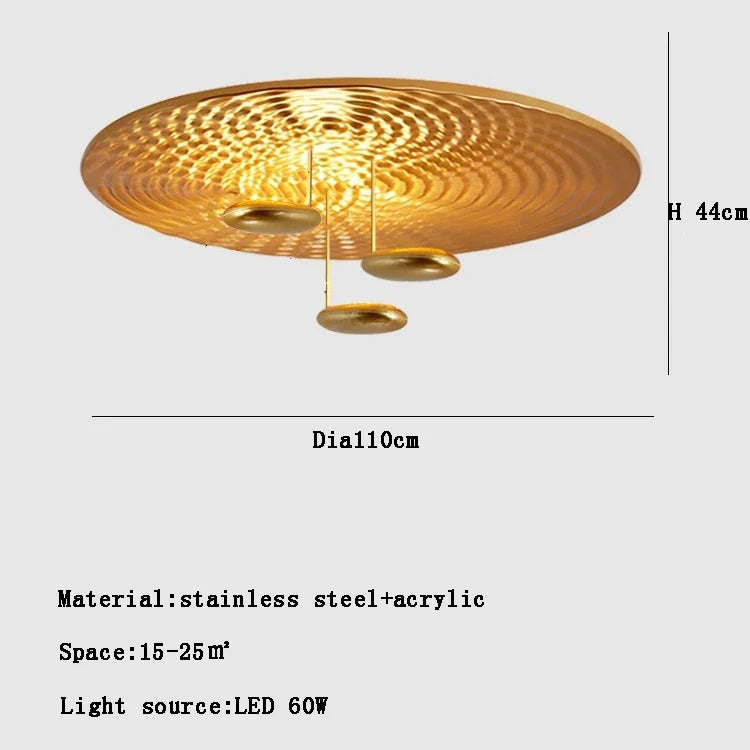 lustre postmoderne italien en forme de goutte led créative