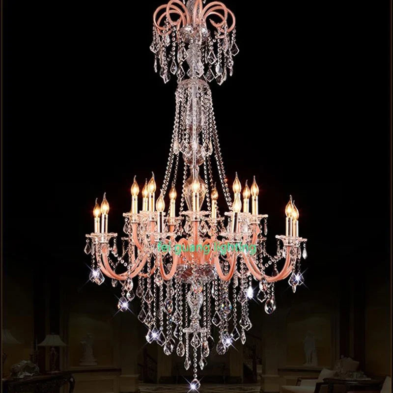 lustre moderne en cristal pour décoration intérieure élégante