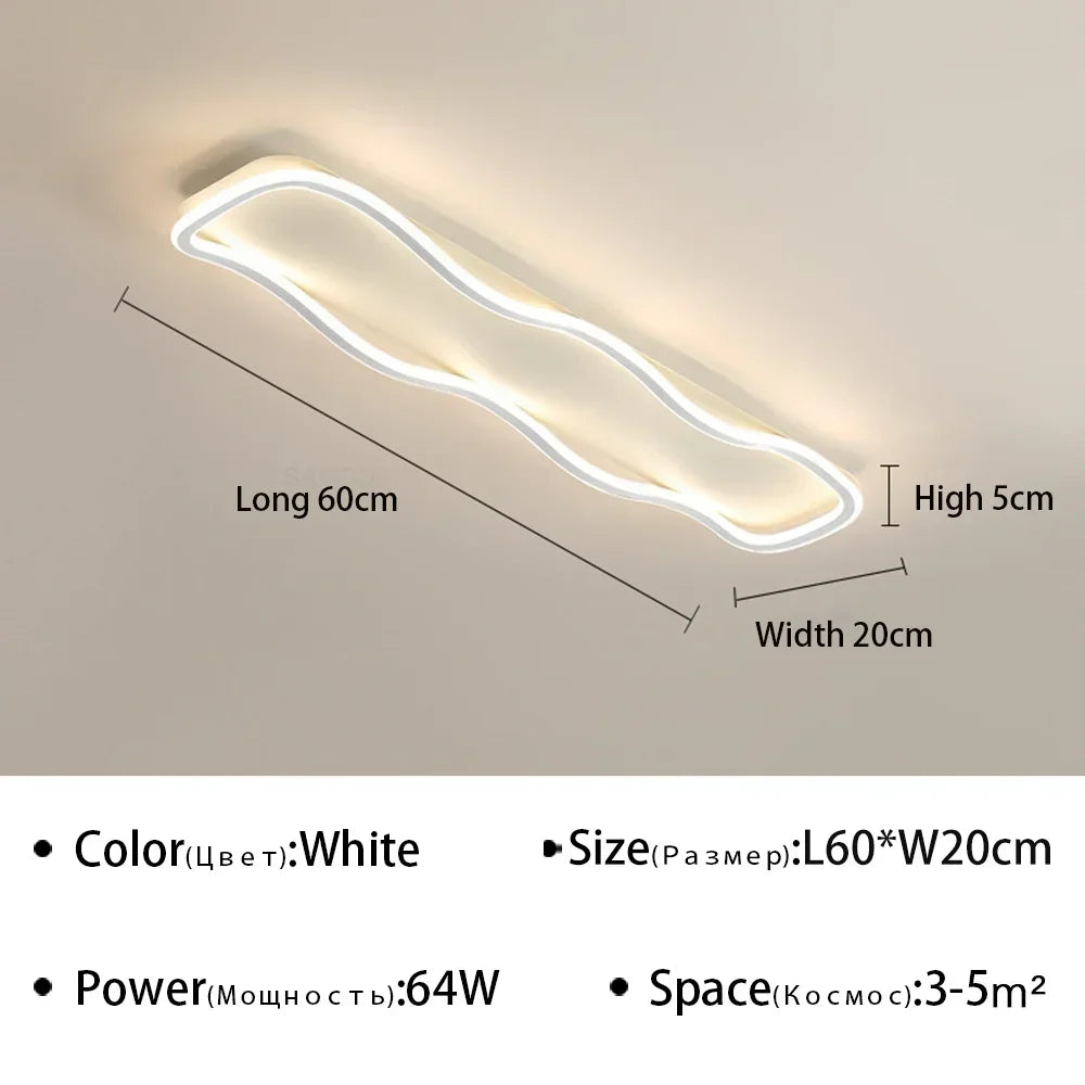 lustre moderne à leds pour décoration intérieure