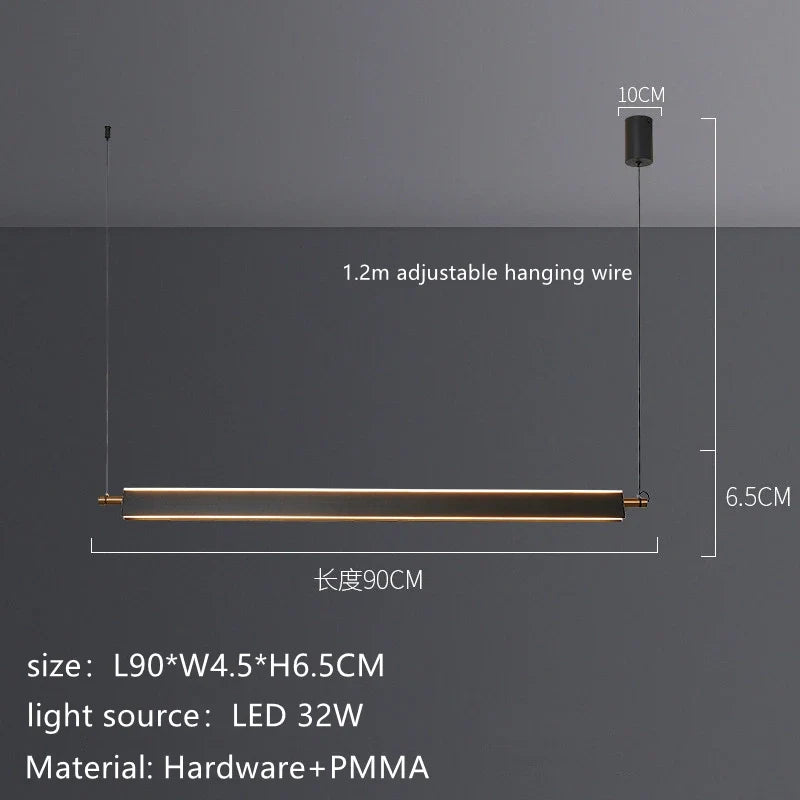 suspension moderne à led pour décoration intérieure élégante
