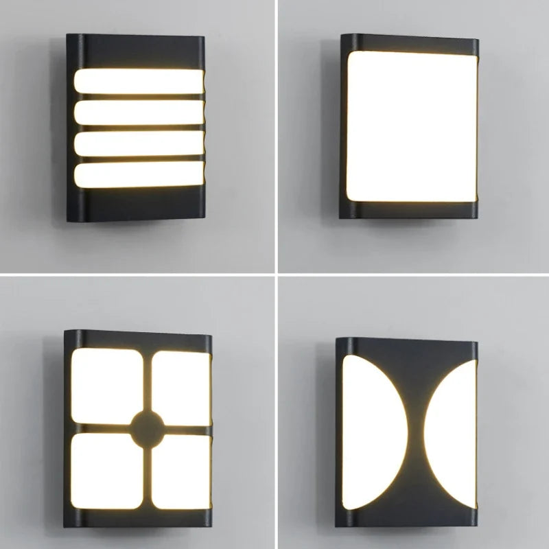 Applique murale extérieure de rue lampe étanche balcon lampe de jardin à LED couloir allée escalier Terrance applique luminaire