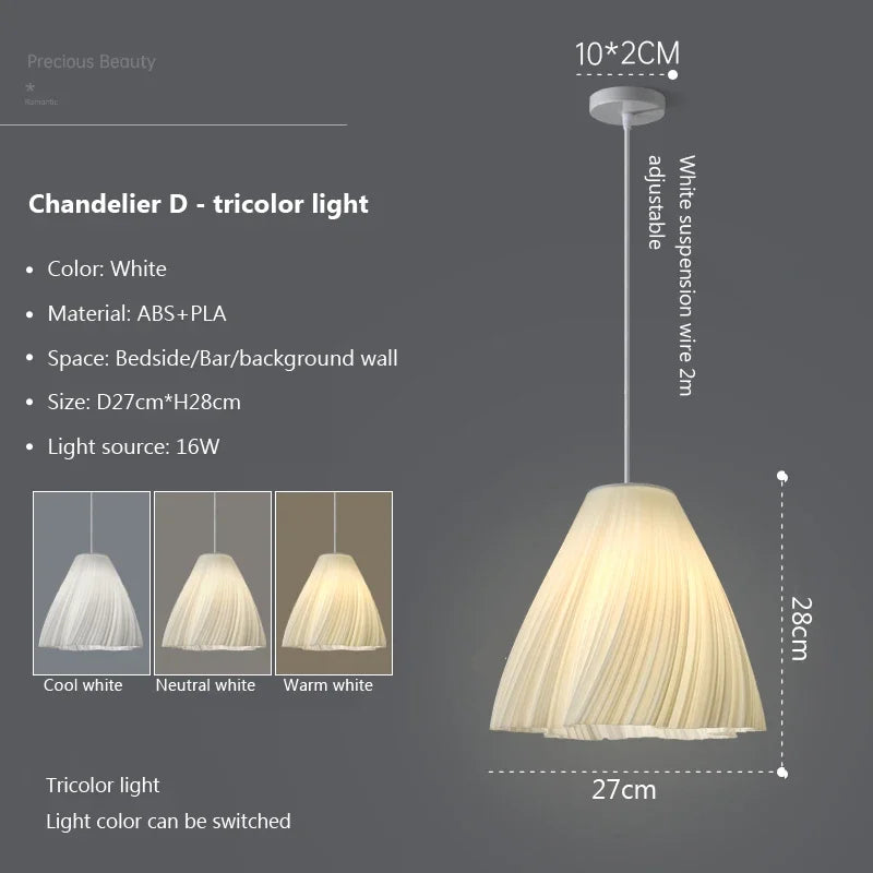 suspension Nordique 3D lumières Art créatif pour salon salle à manger maison cuisine île décor
