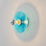 applique murale led en verre ondulé nordique pour décoration d'ambiance