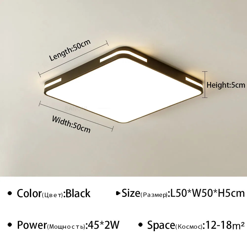 plafonnier led ultra mince design moderne pour intérieur