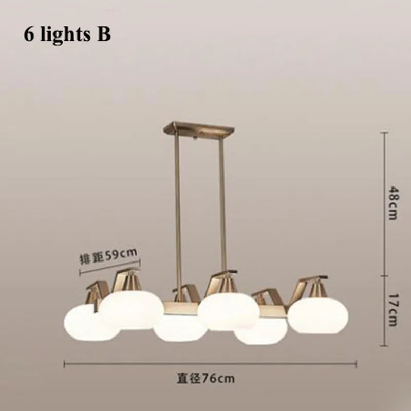 lustre moderne en métal nickelé avec éclairage à led