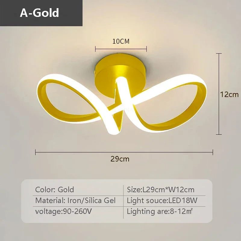 plafonnier led moderne minimaliste pour allée entrée et escalier