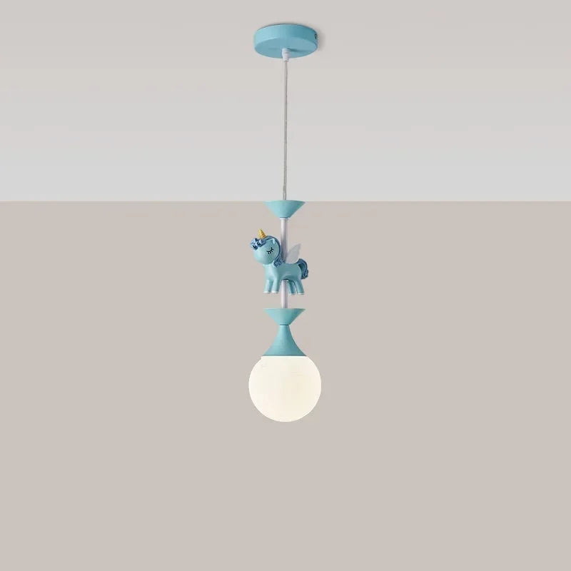 lustre led moderne carrousel pour enfants style princesse