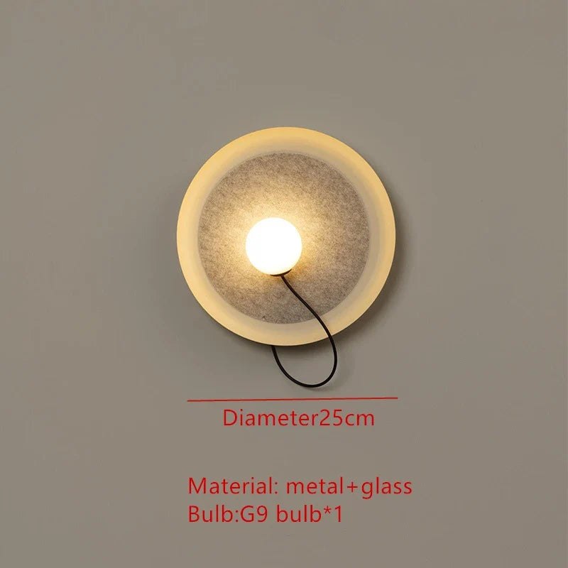 suspension led 3d design avec boule mobile et cordon ajustable