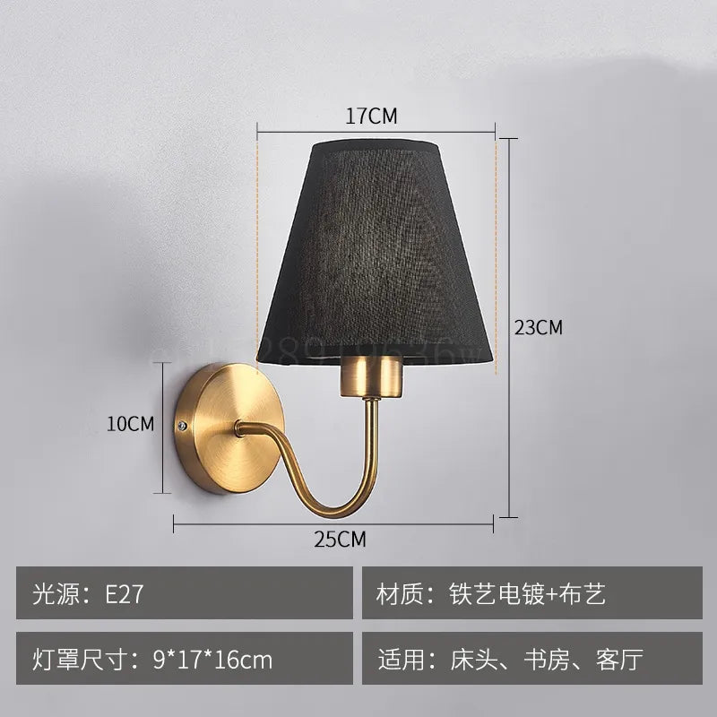 applique murale tissu led décoration intérieur éclairage