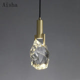 Suspension en cristal de luxe pour décoration intérieure élégante