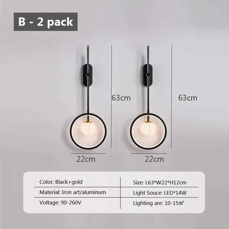 applique murale led moderne pour décoration intérieure élégante