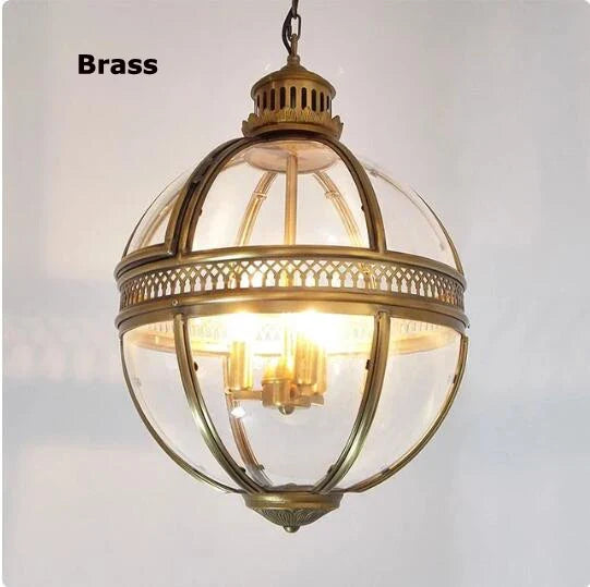 lustre rétro en fer et verre vintage pour éclairage intérieur