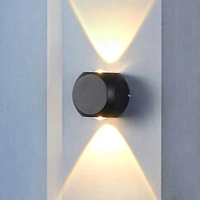 applique murale led hémisphère quatre côtés pour extérieur et balcon