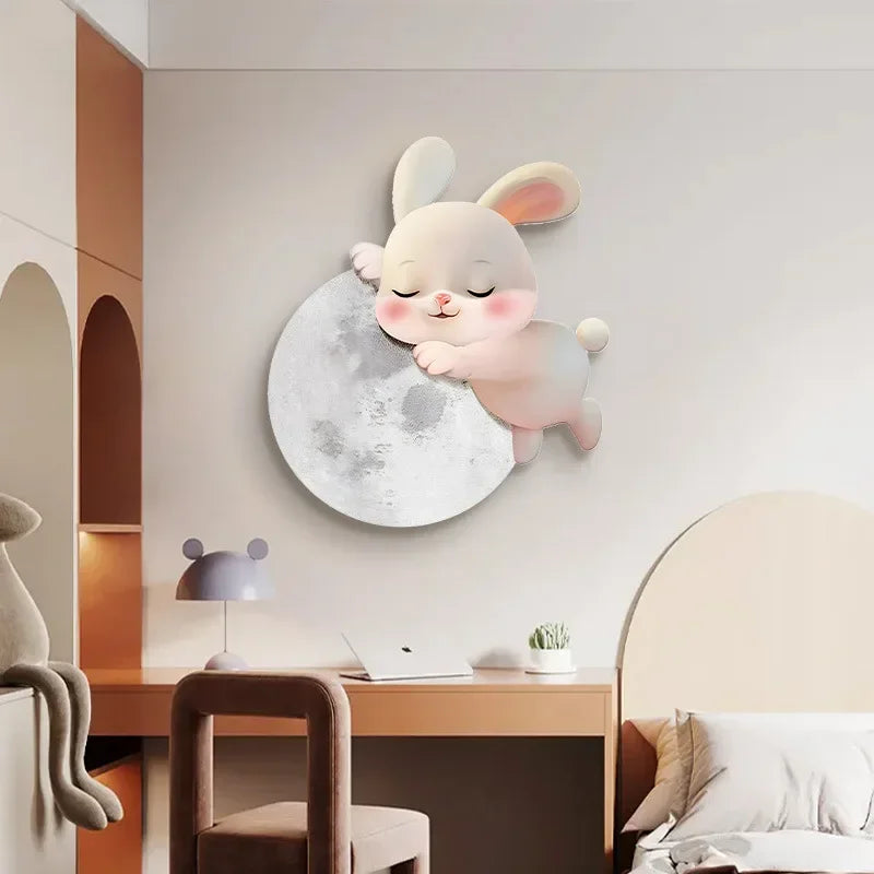 Applique murale led lapin dessin animé décoration moderne