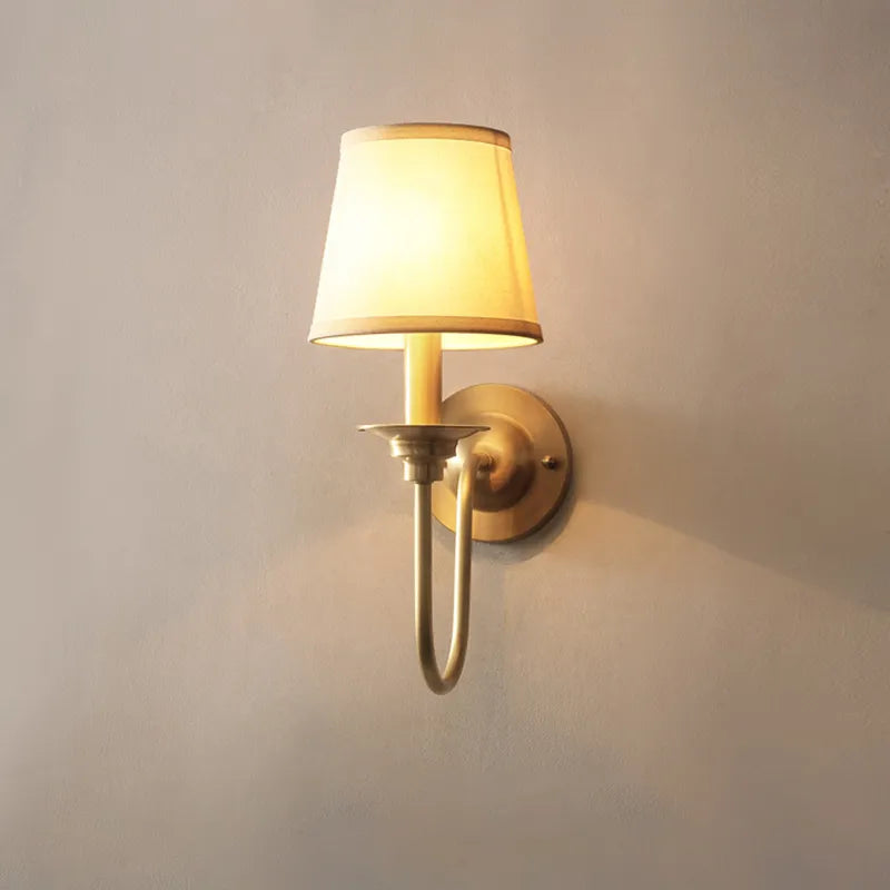 applique murale cuivre nordique simple salon couloir