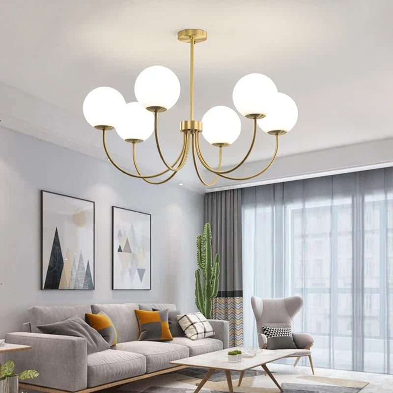lustres modernes en verre luminaires suspendus