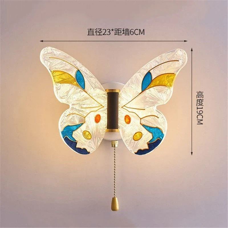 applique murale papillon décorative design nordique pour intérieur moderne