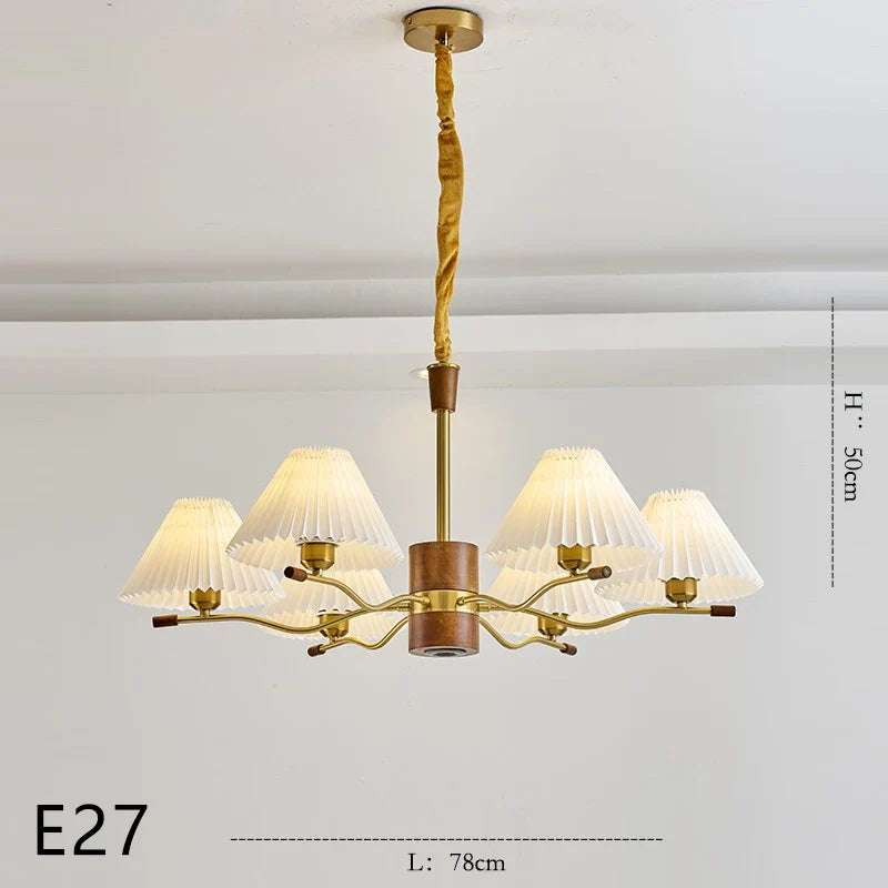 lustre en bois pour décoration luminaire suspendu