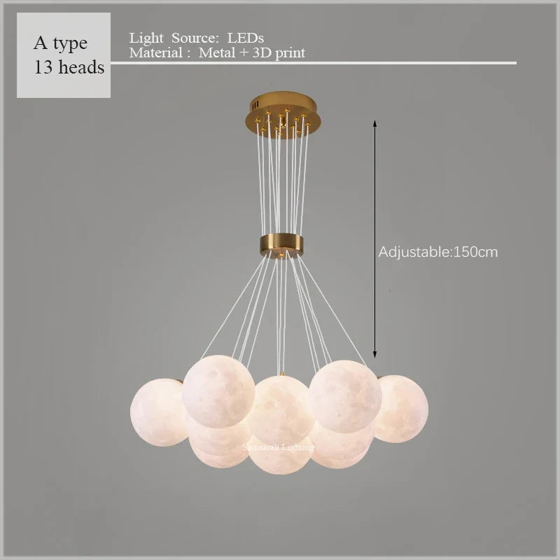 lustre lumineux nuage pour chambre d'enfants décorative