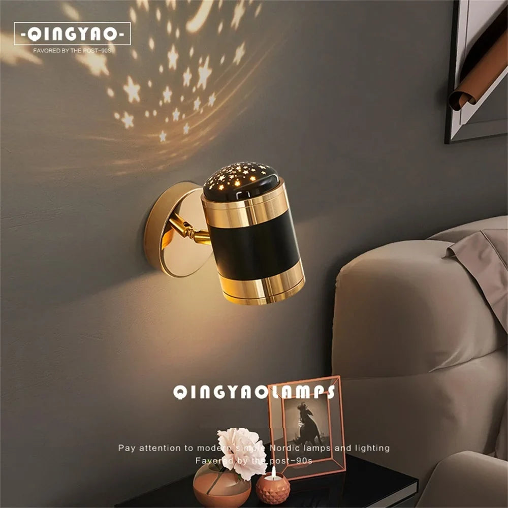 applique murale led rotative moderne lampe de lecture décoration luminaria