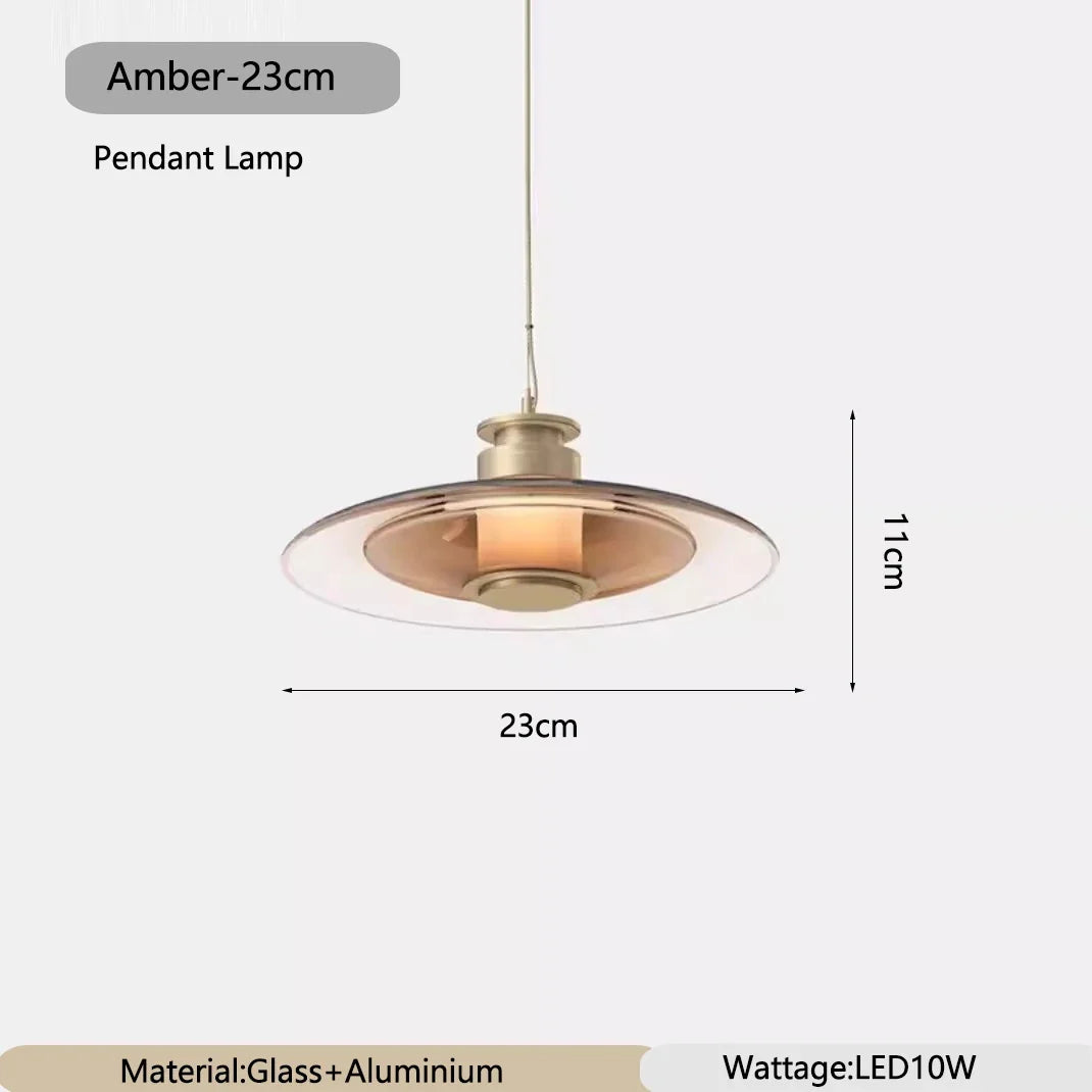 Creative Art Glass Wall Lamps Bedroom Bedside Light Amber Smoke Gray Living Room Decorative Wall Light Aisle Hallway Entrance