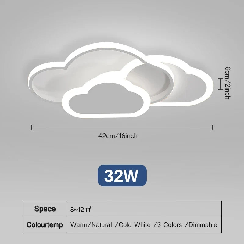 plafonnier led moderne creative cloud luminosité réglable grand panneau lumineux