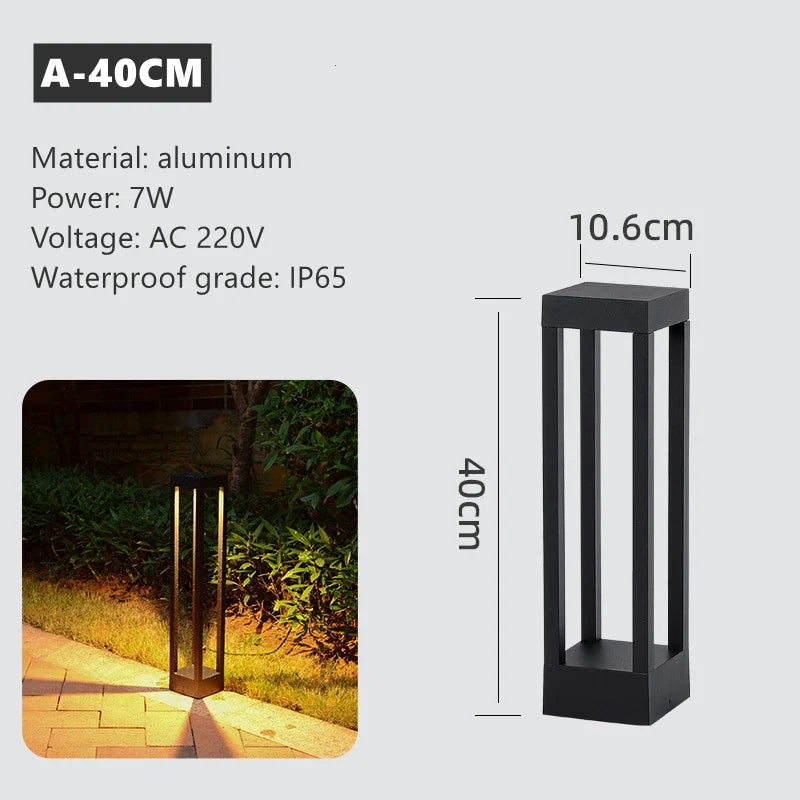lampe led extérieure simple pour éclairage de jardin et paysage