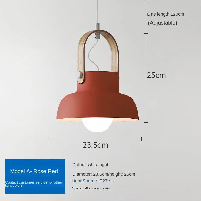 Nordique Loft LED fer suspension lumières Macaron Restaurant chambre chambre suspension lampe maison intérieur cuisine luminaires Luminaire