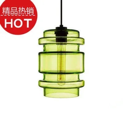 lustre suspendu moderne en verre transparent design élégant