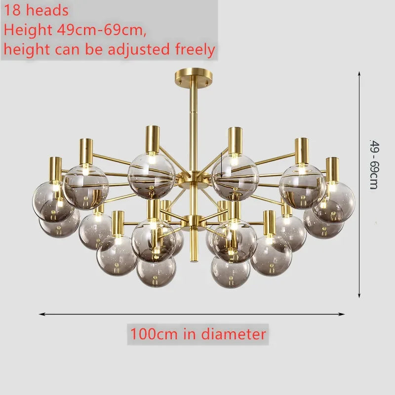 suspension led moderne vintage pour cuisine et salon