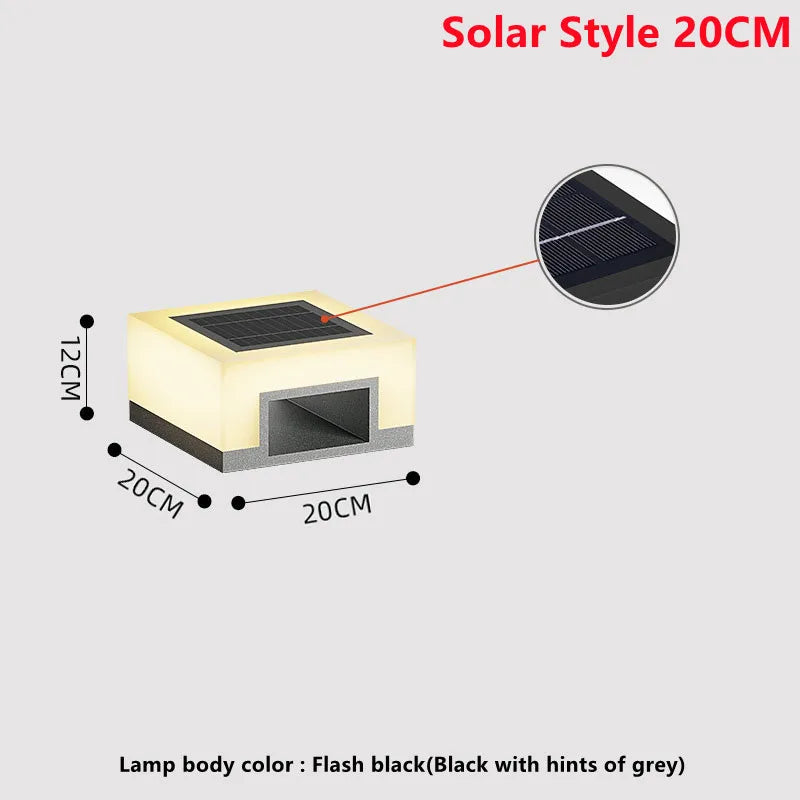 lampe solaire led étanche pour extérieur et jardin