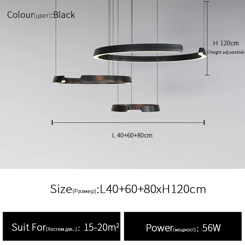 Suspension circulaire simple et moderne