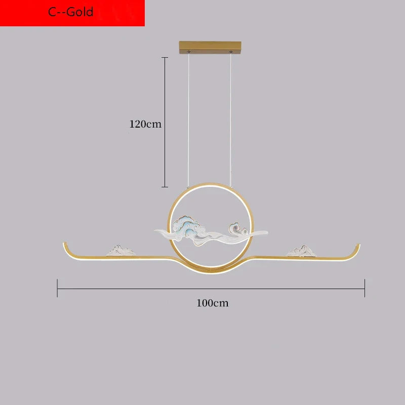 suspension de style chinois pour ambiance zen et moderne