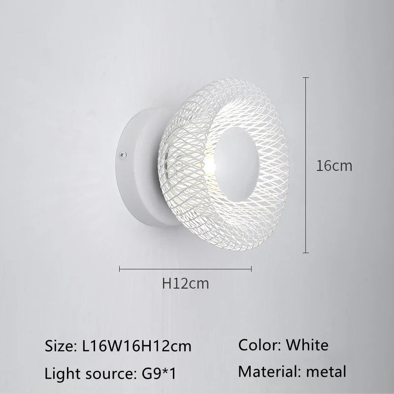 applique murale en fer design corne italienne pour décoration intérieure à led