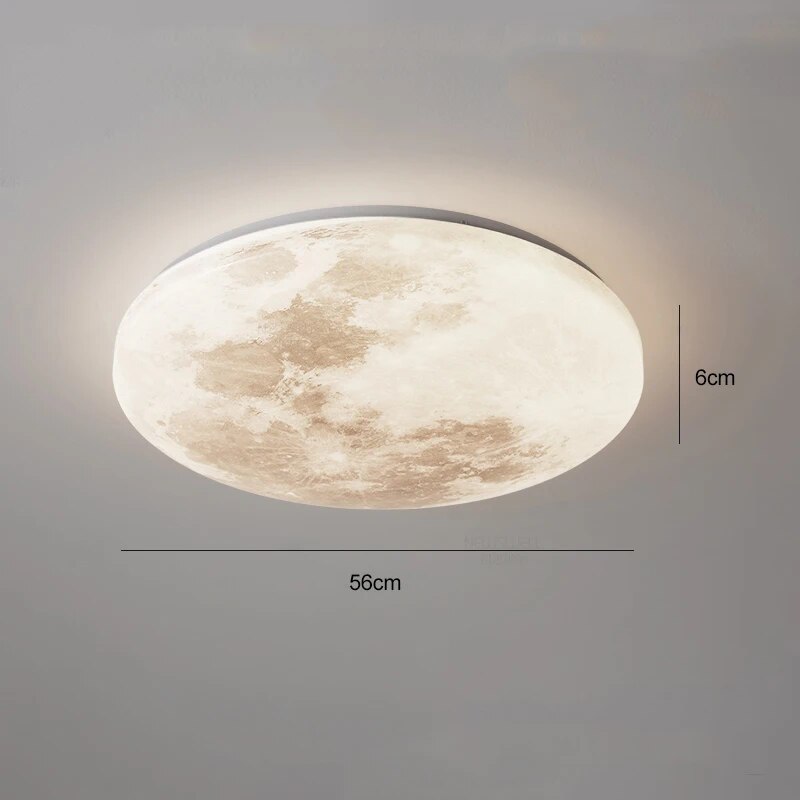 Plafonnier lune moderne minimaliste