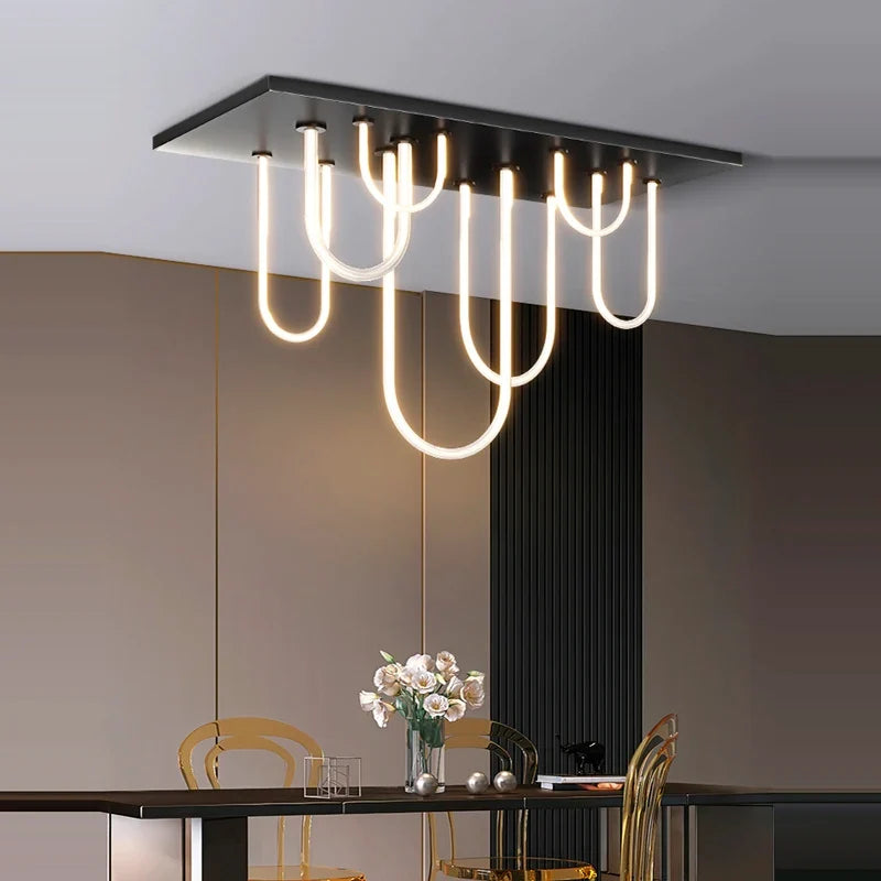 lustre led dimmable postmoderne ceinture magique 2022 nouvelle tendance
