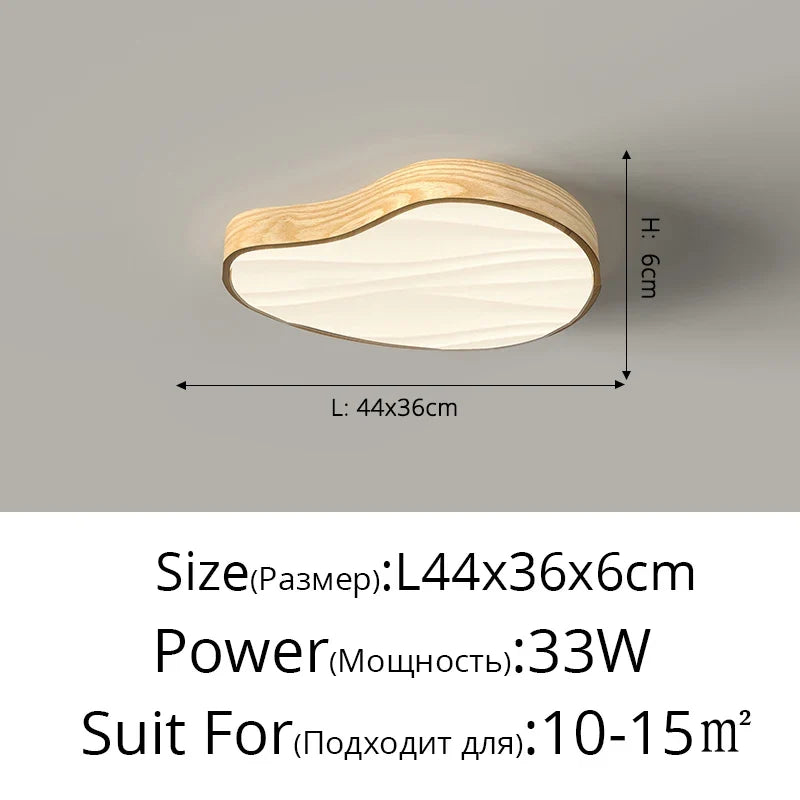 lustres en grain de bois modernes et simples pour éclairage domestique
