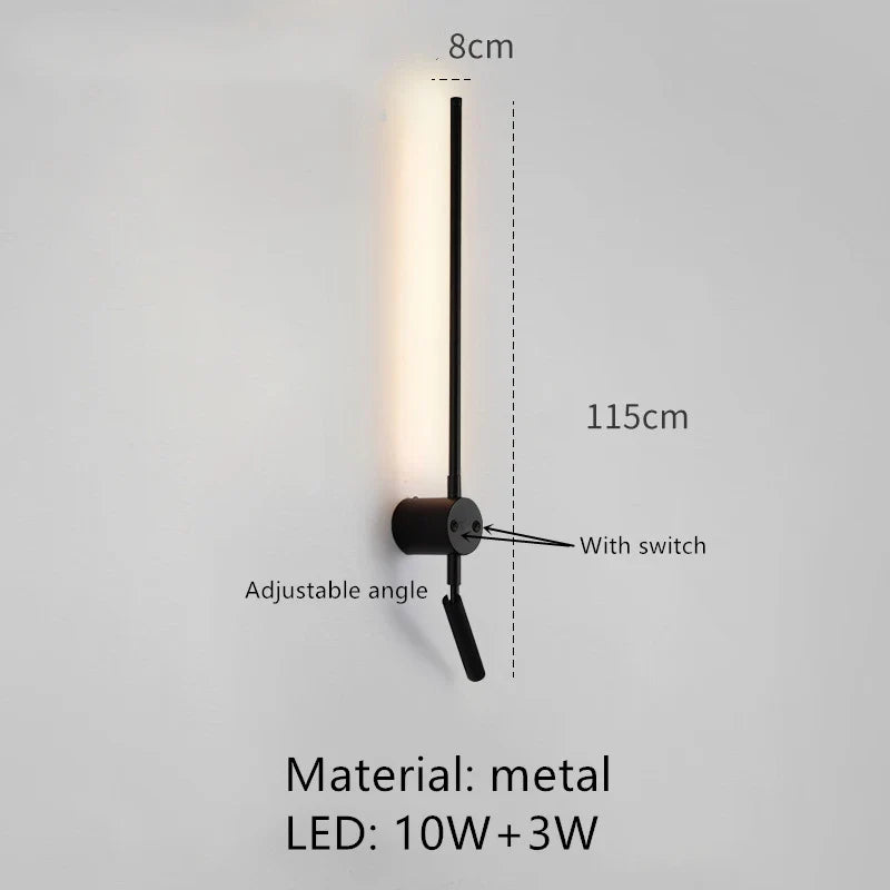 applique murale led minimaliste angle réglable 3000k