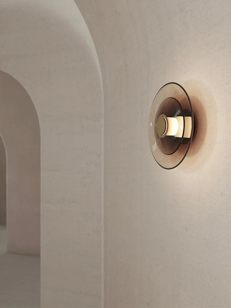 applique murale led en verre design créatif minimaliste pour intérieur