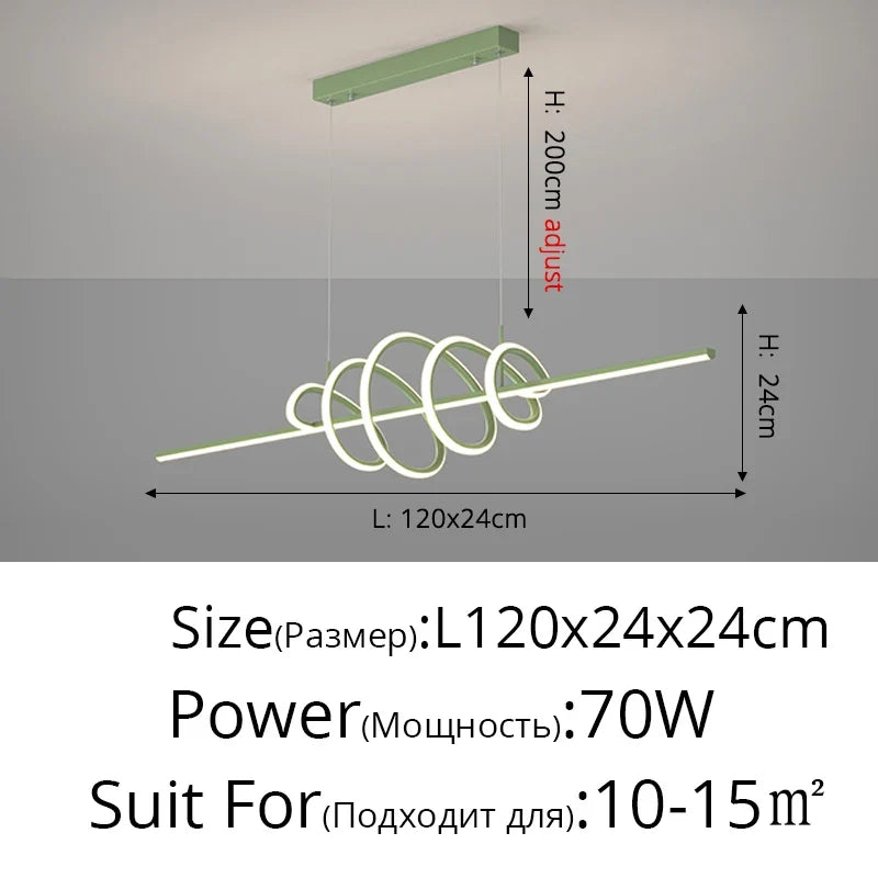 lustre moderne en led pour un éclairage élégant intérieur