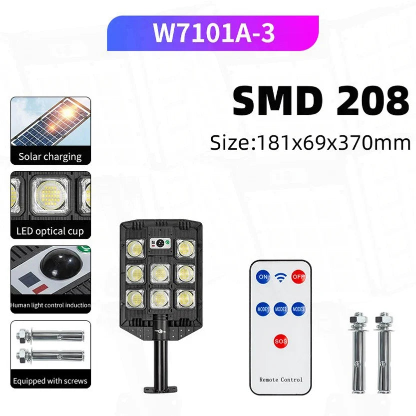 20000W Split Solar Street Light Outdoor Aluminum Solar Street Light Garden Sunlight House Remote Control Waterproof Wall Lamp