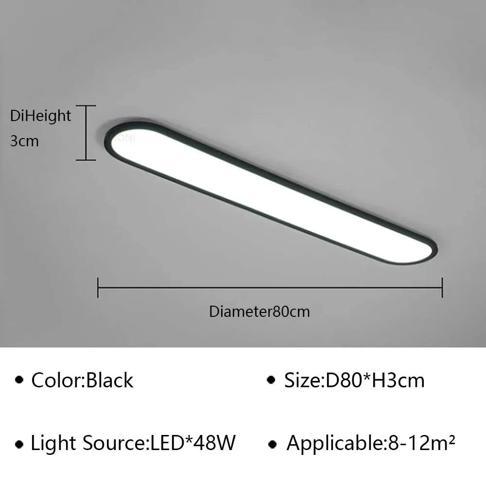 plafonnier led ultra fin moderne pour intérieur élégant et contemporain