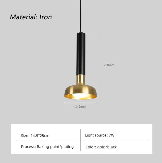 lustre moderne en fer pour restaurant bar et café