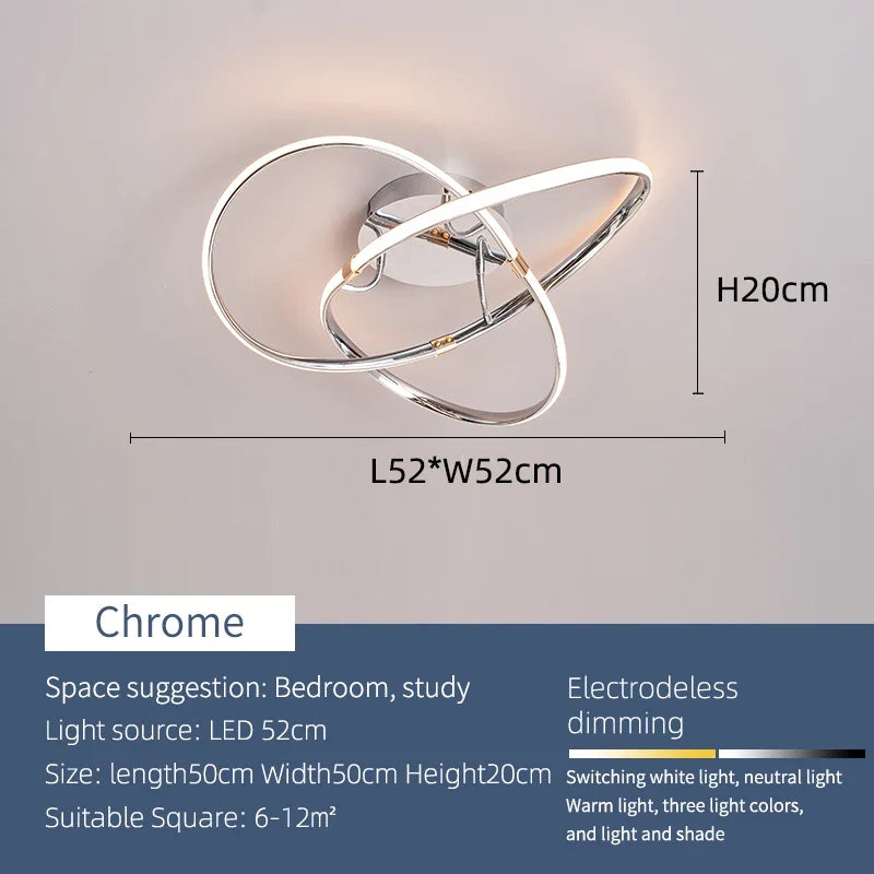 plafonnier led moderne pour maison intelligente avec alexa