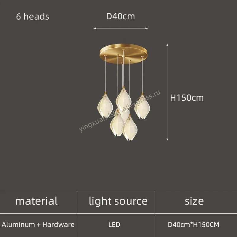 lustre créatif design nordique pour intérieur moderne et élégant