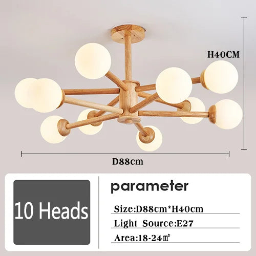 lustre moderne en verre avec abat-jour pour décoration intérieure