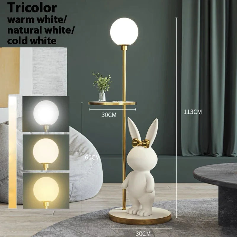 lampadaire nordique design lapin pour chambre enfant