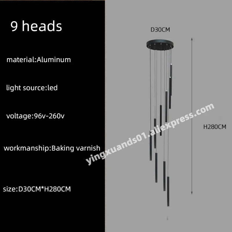 lustre suspendu pour éclairage décoratif moderne élégant